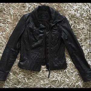 All saints leather jacket